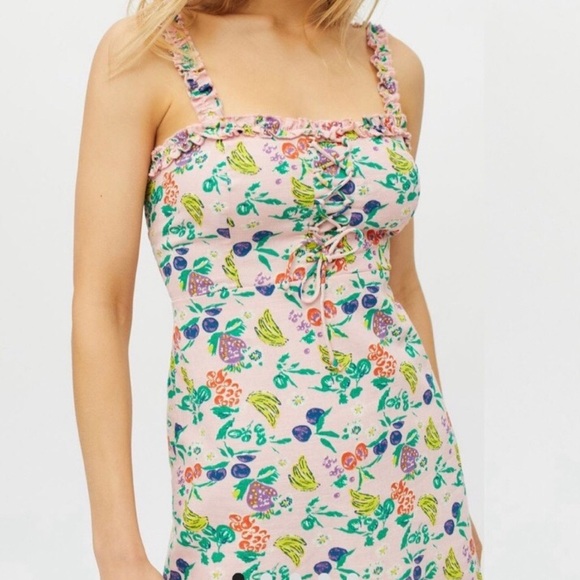 Pink Fruit Cotton Dress - Picture 12 of 12